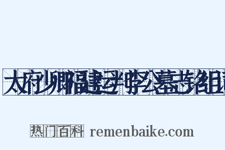 太府少卿福建运判李公墓志铭组词是什么意思的图片